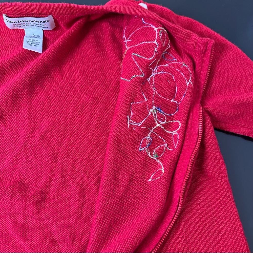 Holiday Snowman Red Sweater - Picture 8 of 10